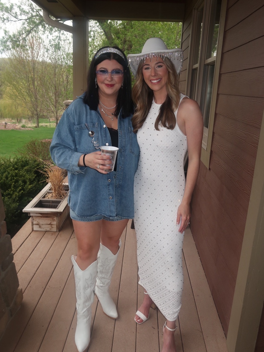White Rhinestone Dress - Picture 4 of 6